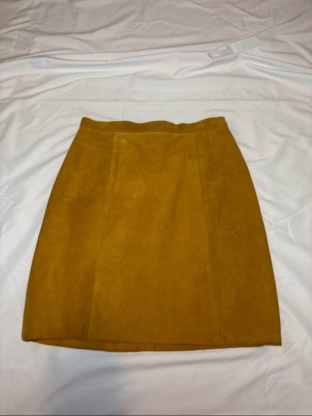 NWT 90s Deadstock Vintage Genuine Cow Leather Suede Skirt, Phoenix Outerwear